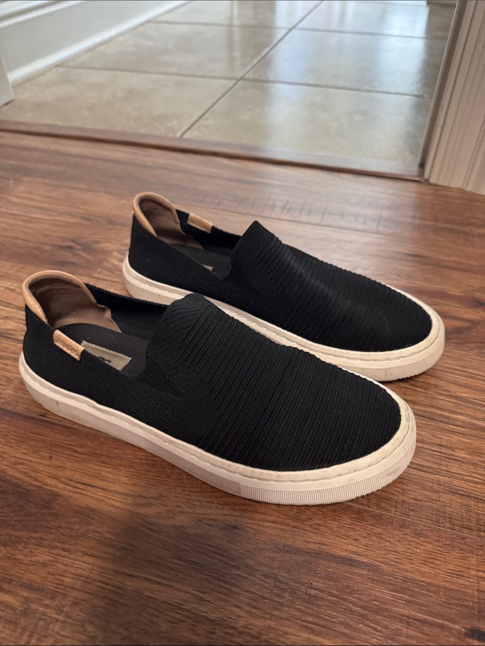 Women’s UGG Slip-On Knit Sneakers - Black
